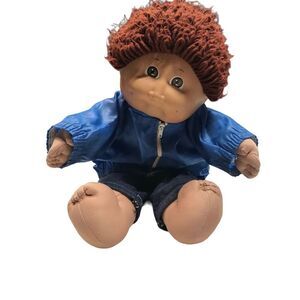 Cabbage patch boy‎ brown hair eyes original clothes included signed 1982 Vintage